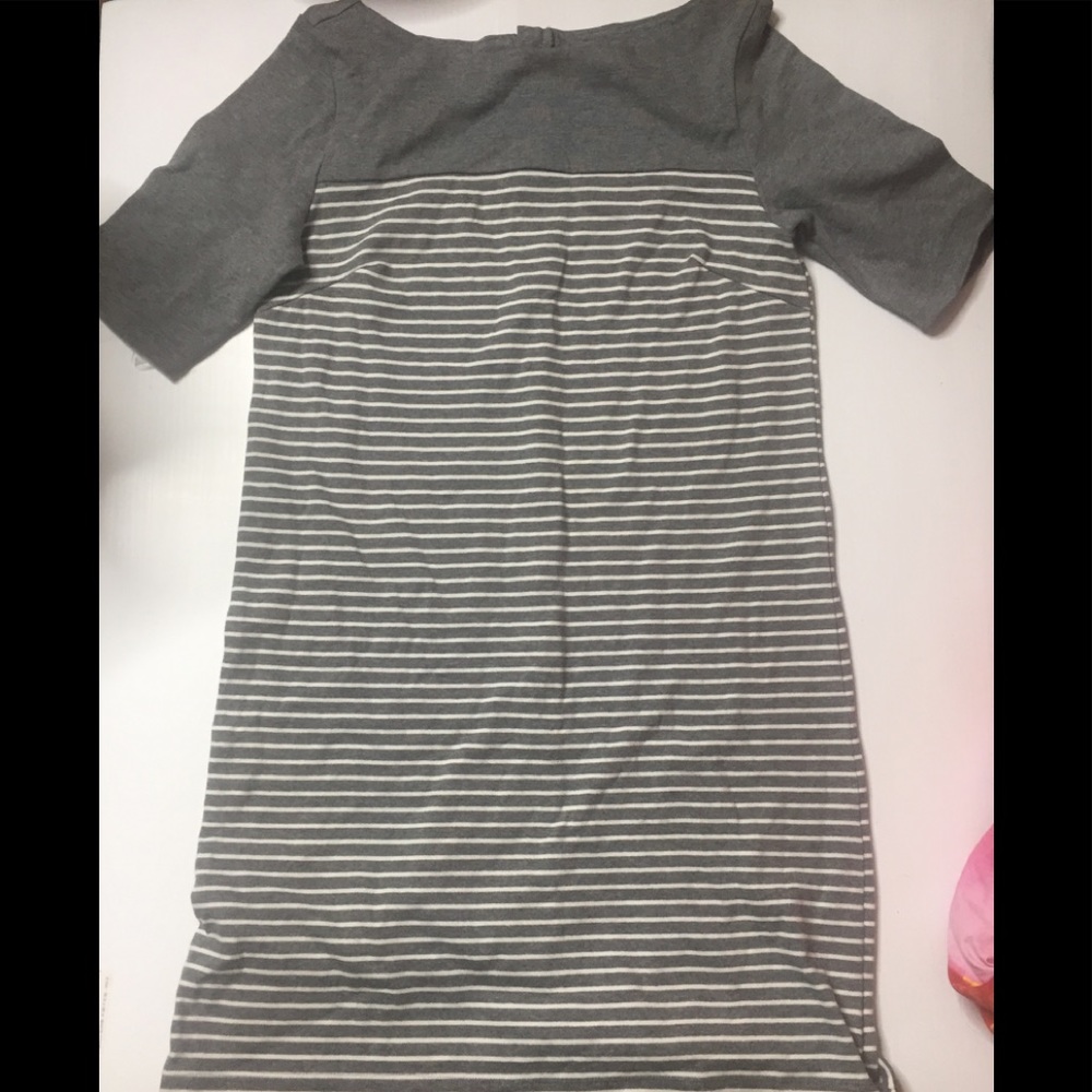 GAP boatneck mariner gray dress